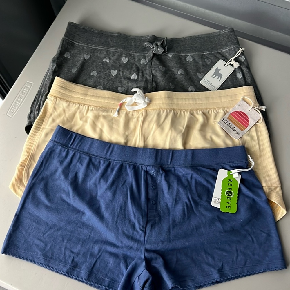 PJ Salvage Sleep Shorts Bundle of 3 - XL